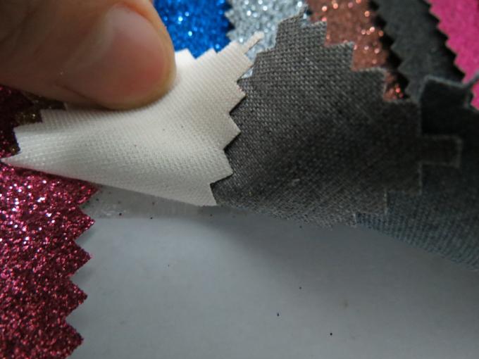 Puの布裏打の実質のきらめきの壁紙、現代織り目加工の輝きの壁紙